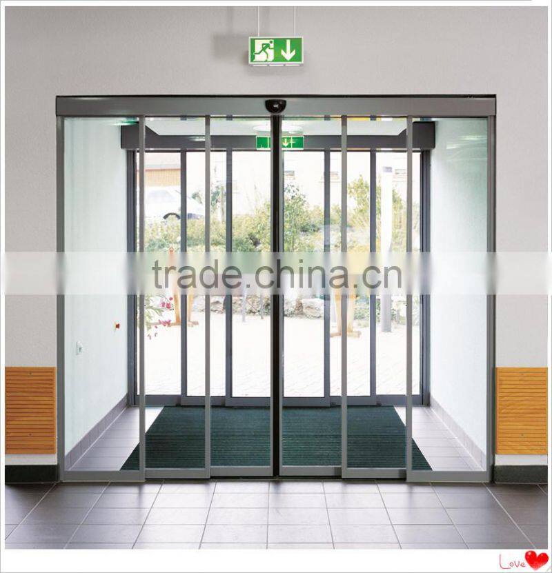 Slidng glass automatic telescopic doors