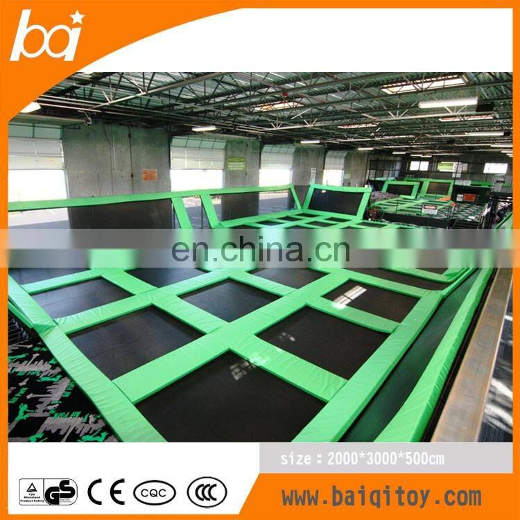 CE factory children kids cheap Indoor play trampoline park with dodge ball