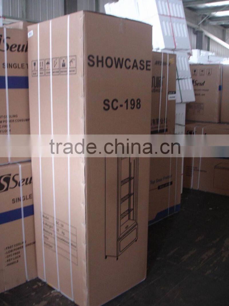 Supermarket standing showcase display chiller for resteraunt