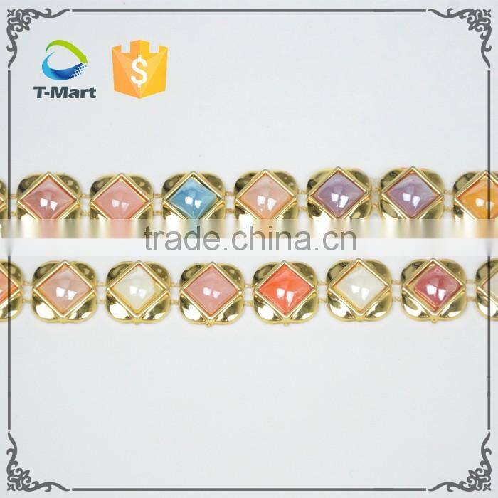 Super Multi color plastic trimming with wholesale price for lady shoes