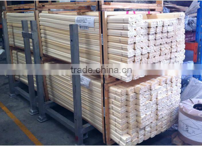 pvc foam fillet/Construction timber fillets/ triangle wood strips/ chamfer strips