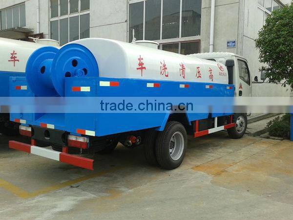 Dongfeng mini high pressure cleaning truck,5m3 high pressure pump truck