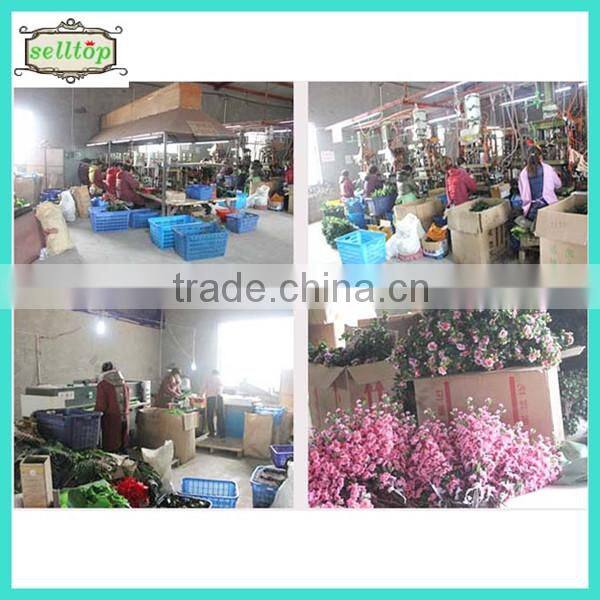 34cm mini pu real touch artificial orange tulips