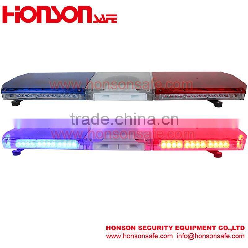 Low-profile Amber LED warning used signal lightbar with 100W Siren Speaker HS4120