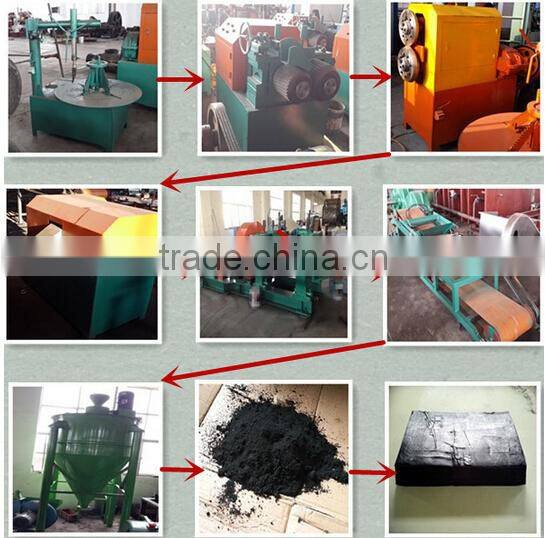 chinese supplier scrap tyre recycling production line,tire recycling machine line
