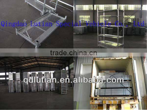 flower cart with mesh shelves