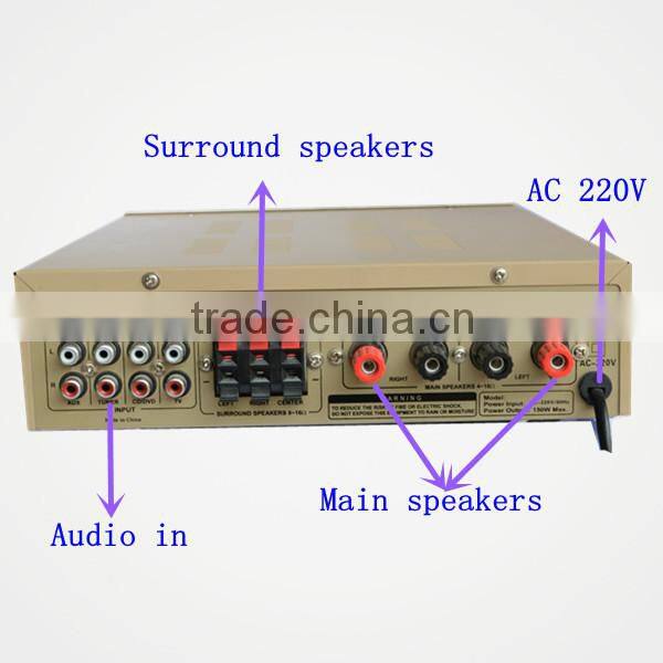 Audio china amplifier sound car subwoofer with speaker AV-9100