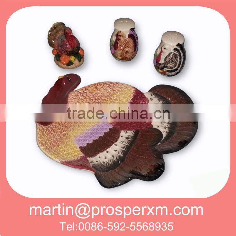 Wholesale ceramic turkey platter