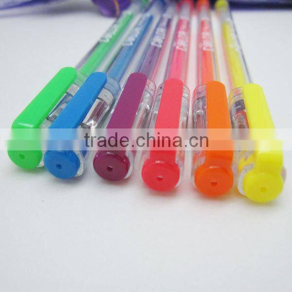 Multicolor Neon Gel Pen