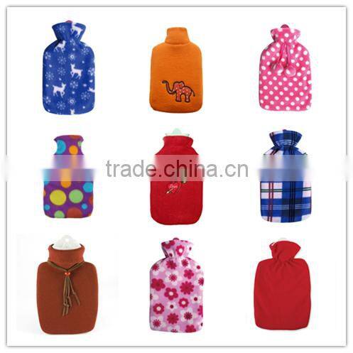 Customized High Quality Animal Pattern Plush Hot Water Bottle Cover