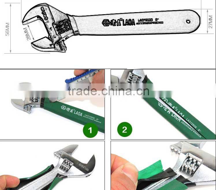 LAOA 6 Inch Adjustable hook Spanner Type and steel Material er spanner Monkey wrench spanner