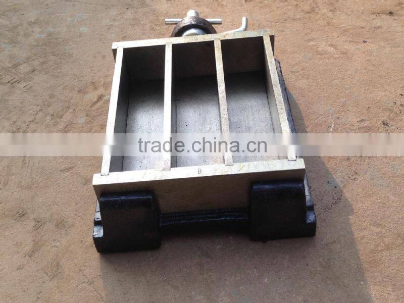 40*40*160mm Steel Three Gang Cement Mortar Prism Test Mould