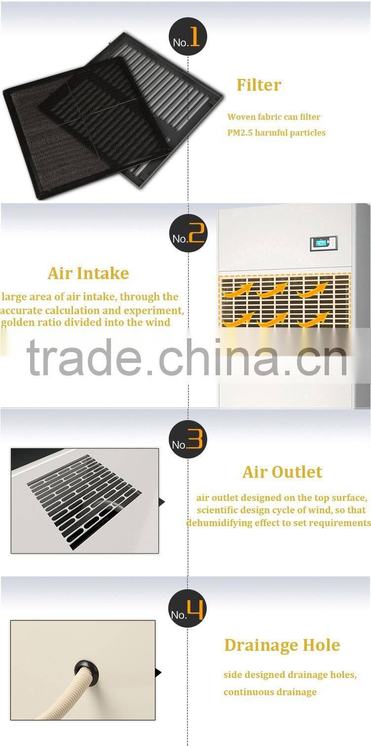 163L/D to 1200L/D high effect multi-functional adjustable humidistat commercial LED display industrial dehumidifier