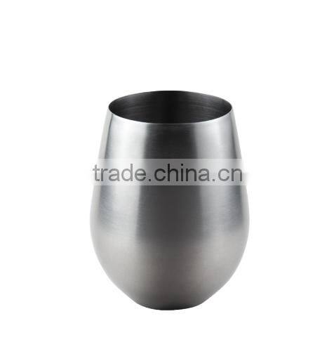 18-Ounce Capacity Stemless stainless steel wine glass