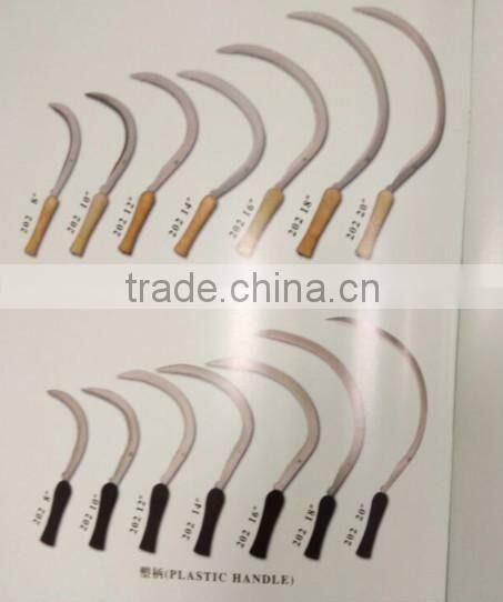 Sickle S34/ Garden and agriculture harvest steel spanish hand grass farming sickle