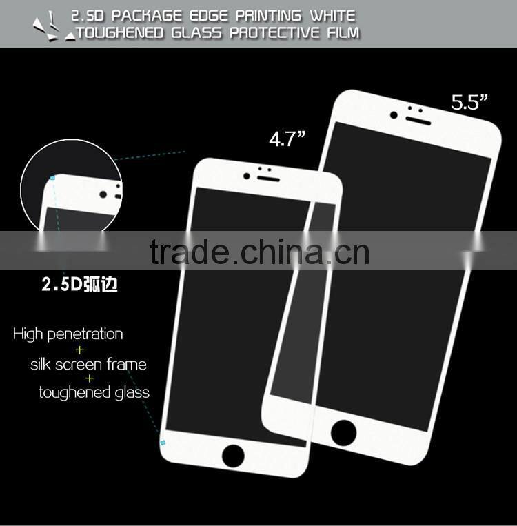 newest trend scratch resistant9H tempered glass screen protector for iphone6s