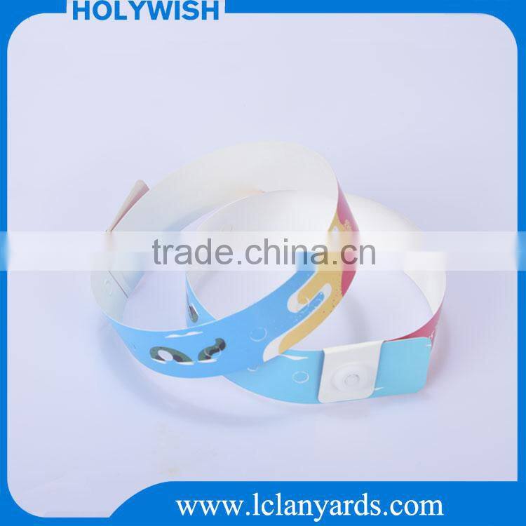 Paper cute printing wristband for kids one time use