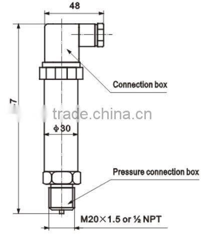 4-20ma stainless steel oil air pressure sensor pressure transmitter
