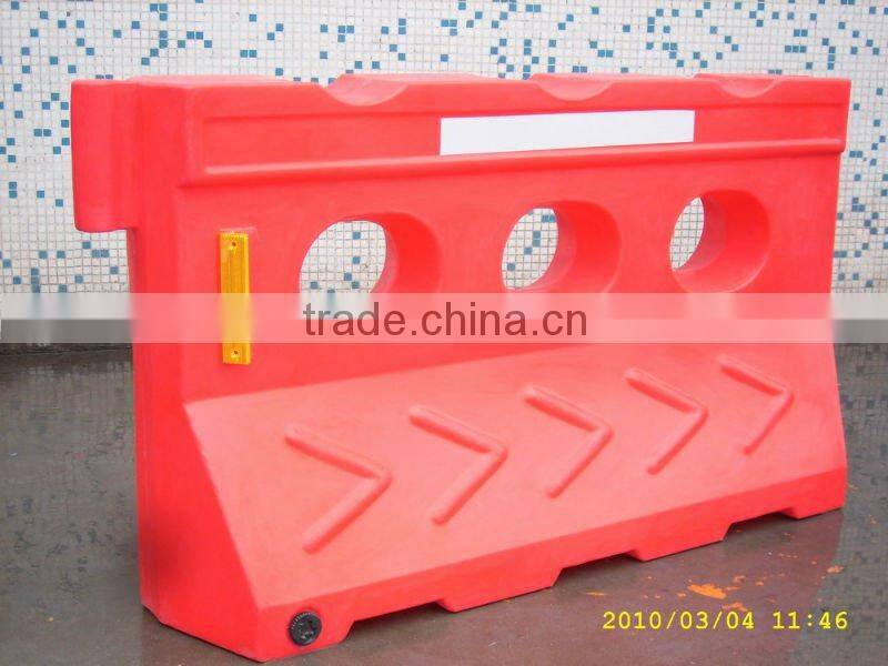 Road safety plastic metal crash barrier