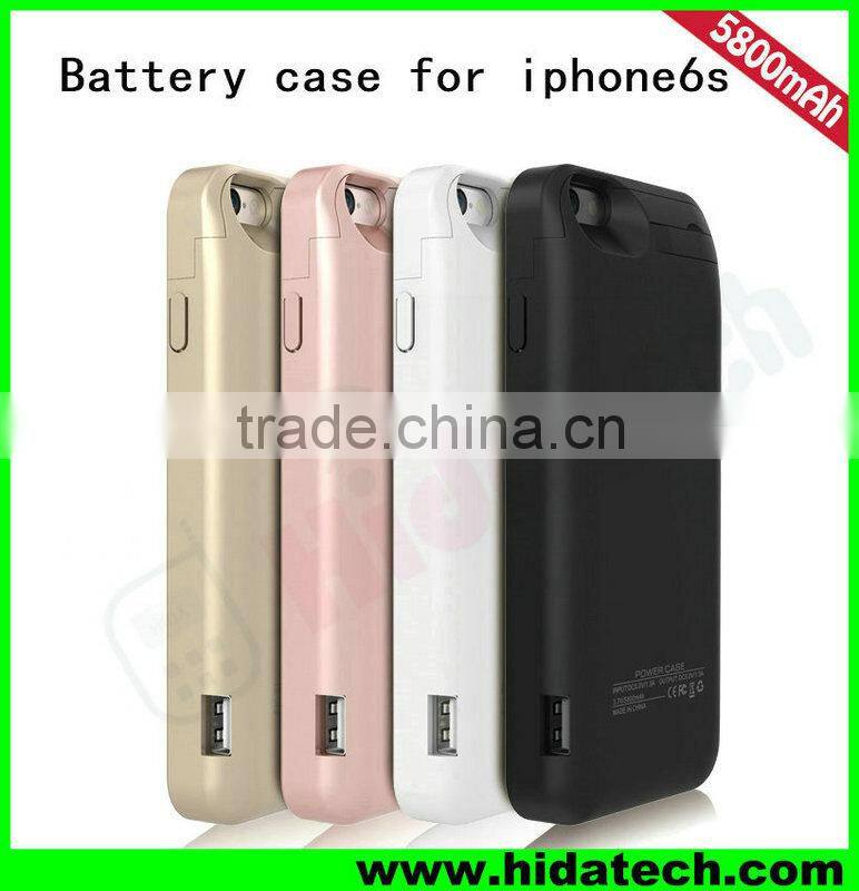 Hot Selling Power Bank Charger for iPhone 6s Battery Case for iPhone 6s for Wholesale