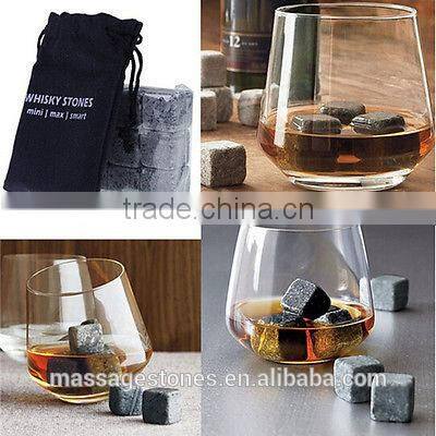 black whiskey stones factory supply ice cube stone whiskey stone for sale