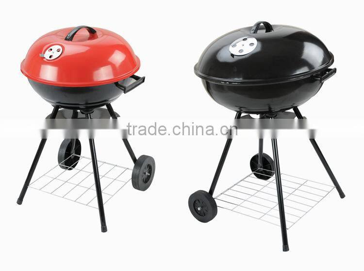 Outdoor camping charcoal rotating bbq grill
