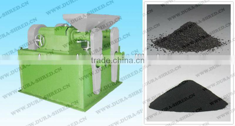 Low RPM double shaft shredder machine for rubber chips