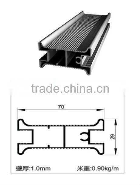 6000 series mill finish aluminium sliding door wardrobe
