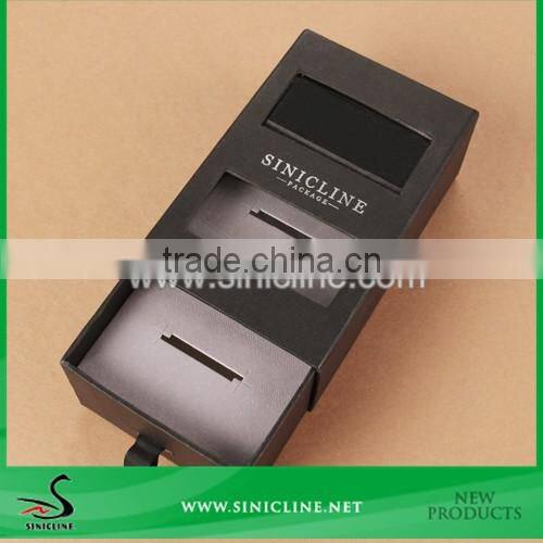 Sinicline Luxury Boxes For Bow Ties with Transparent Window
