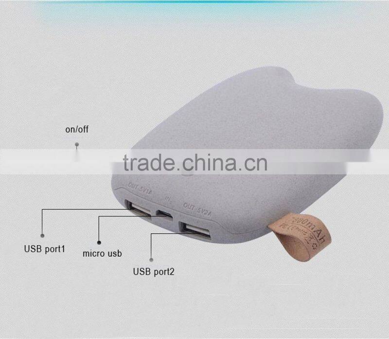 power supply Portable Cat Power bank 7800mAh