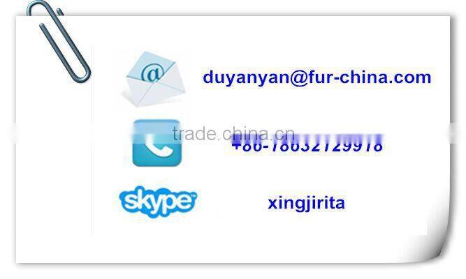 dyed fox fur strips fox trim