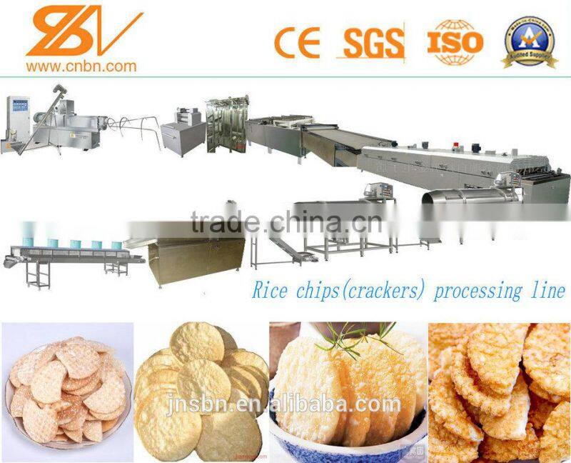 crunch rice chips making extruder
