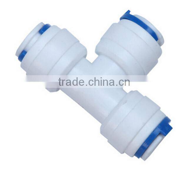 Water Filter T-Shape 3-Way Quick Fitting 1/4'',3/8''