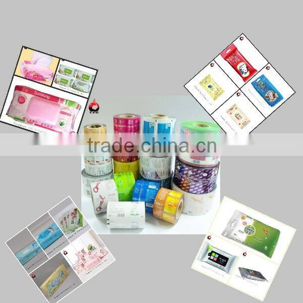 Wet furniture wipe pack film plastic pack bag
