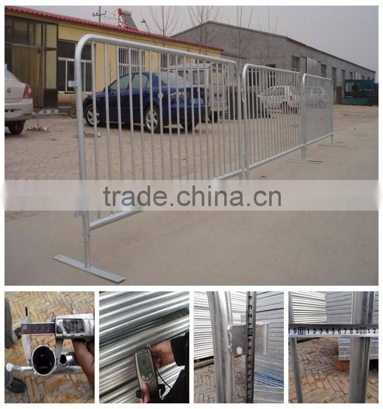 factory hot dipped galvanized anping pedestrian metal traffic crowd control Barrier
