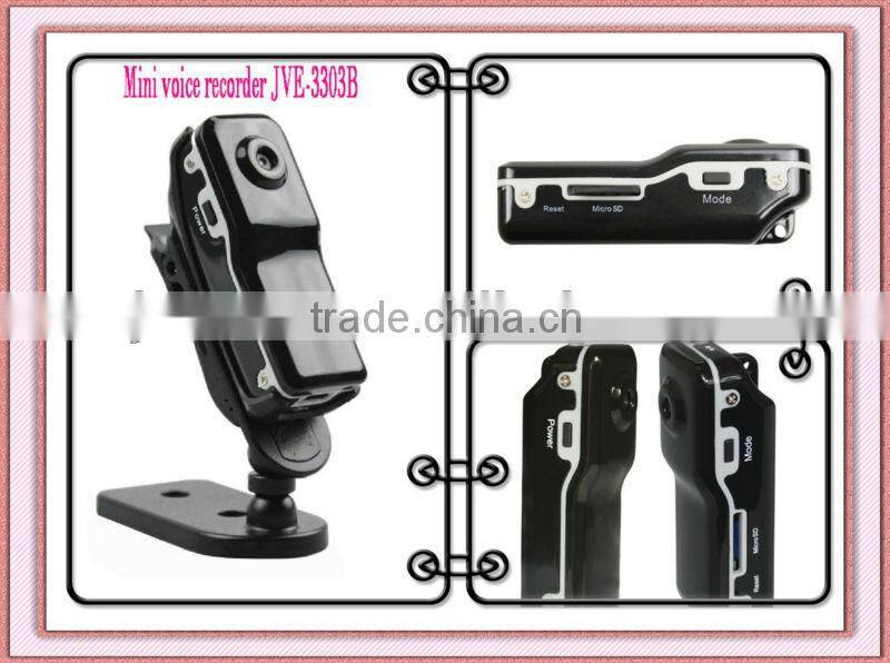 JVE-3303B 720*480 Mini camcorder, Digital Voice Recorder ,voice control camera recorder
