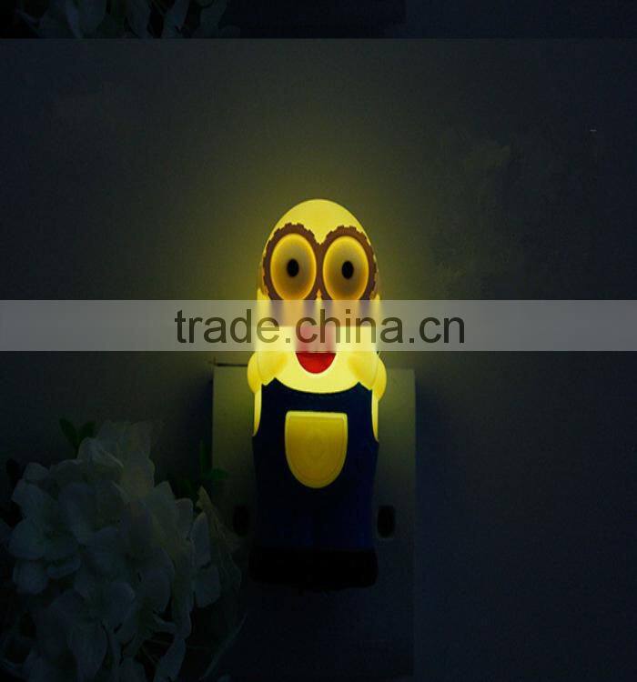 Creative Cartoon Little Yellow Man Shape Energy Saving Lamp