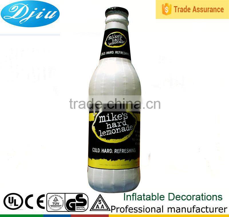 DJ-GG-114 New White bottle 13ft Cocktail inflatable advertising board decor outdoor 4m