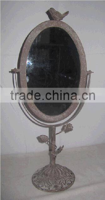 Vintage chic decorative standing mirror