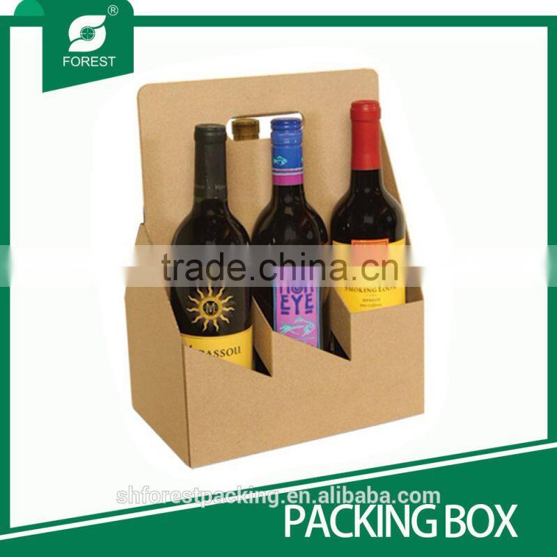6 PACK WINE OR BEER CARRIER WHITE OR BROWN
