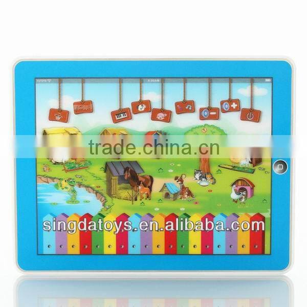 English language Happy Farm with music & light y-pad learning toy