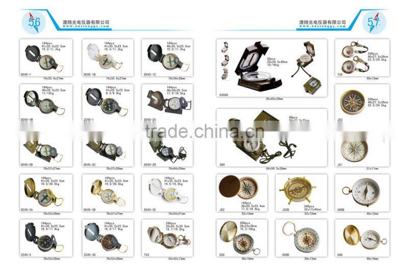 China New High Quality Classic Brass Pocket Watch Style military compass