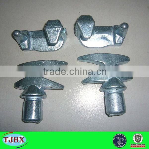 Container door lock parts: Casting or forged container door hanlde