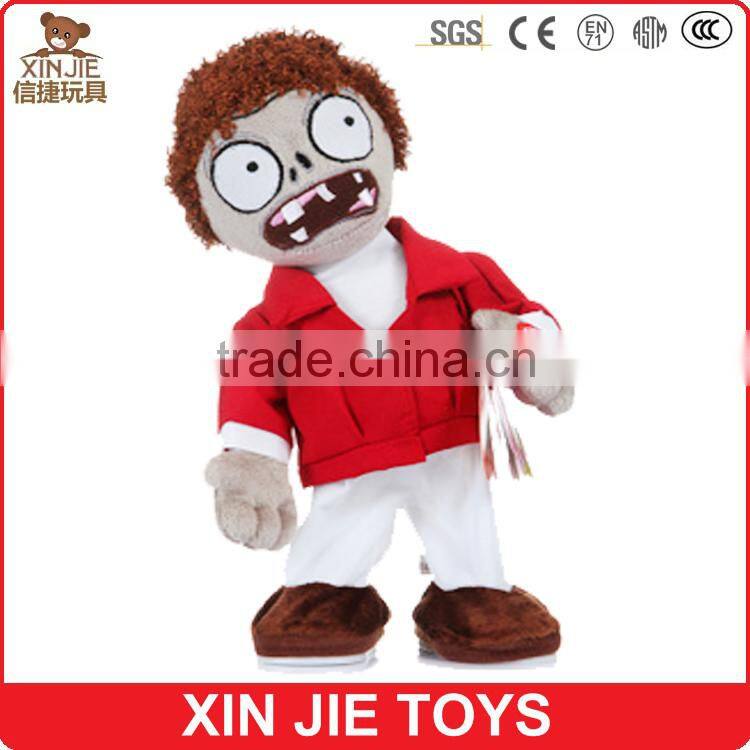 plush musical zombie toy sing zombie soft toys custom stuffed zombie toy with music