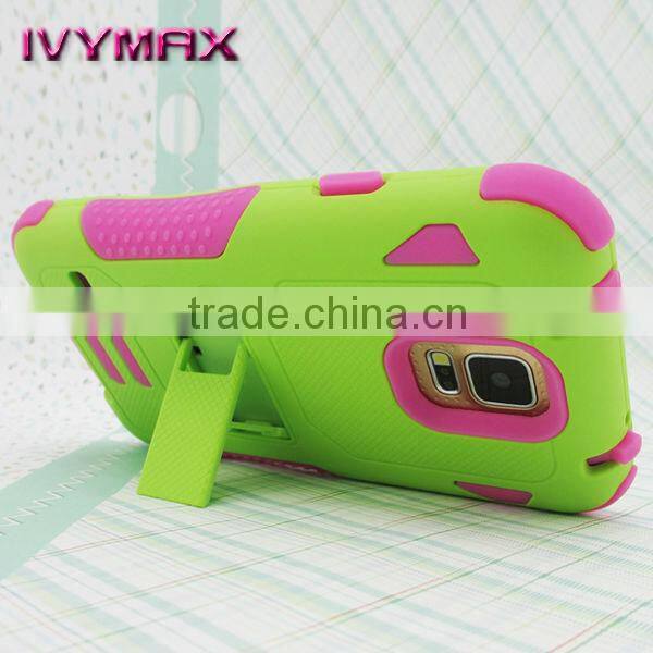 Hybrid back cover for samsung galaxy s5 cell phone
