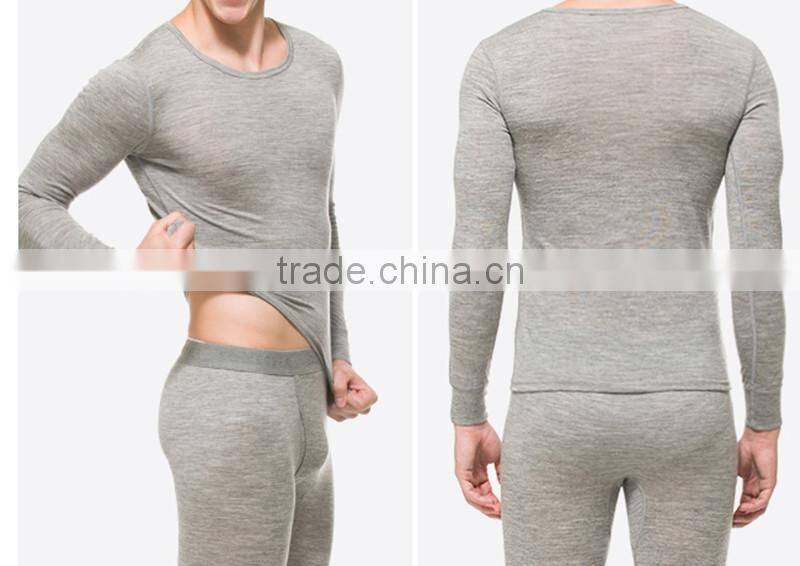 2015 Latest design mens merino wool underwear for Winter dress