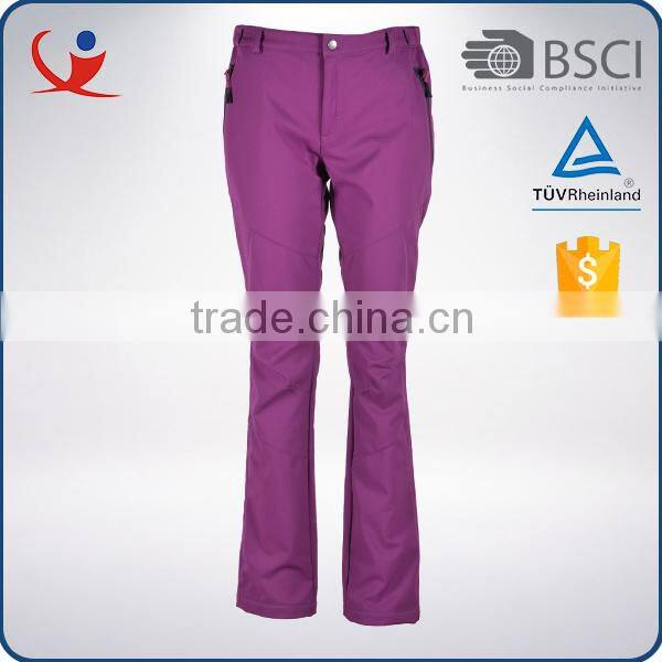 Custom winter fashion waterproof women nylon eco-friendly casual ski pants