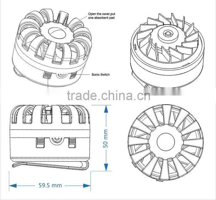 GH-300C Outdoor Electronic Portable Mosquito Repeller Pest Control