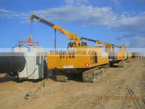 Welding station associated with sideboom