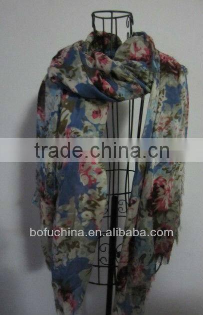 New Design Vicos,Rayon,Polyester Fringes Scarf